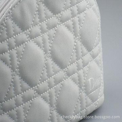 Quilted cosmetic bag